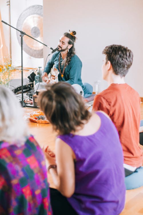 Free stock photo of guitarist, healing, meditation Stock Photo